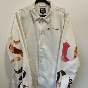 Vans Off-White Graphic Men's Button Down Shirt